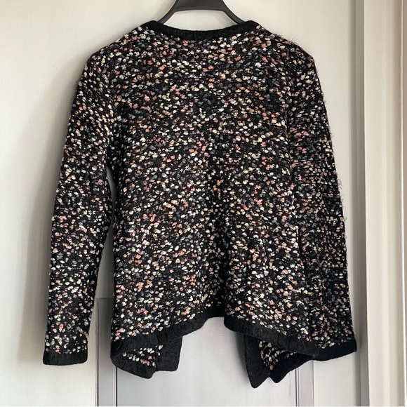 RADZOLI Multicolor Textured Open Front Cardigan - Picture 6 of 8